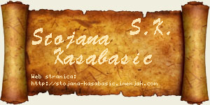 Stojana Kasabašić vizit kartica